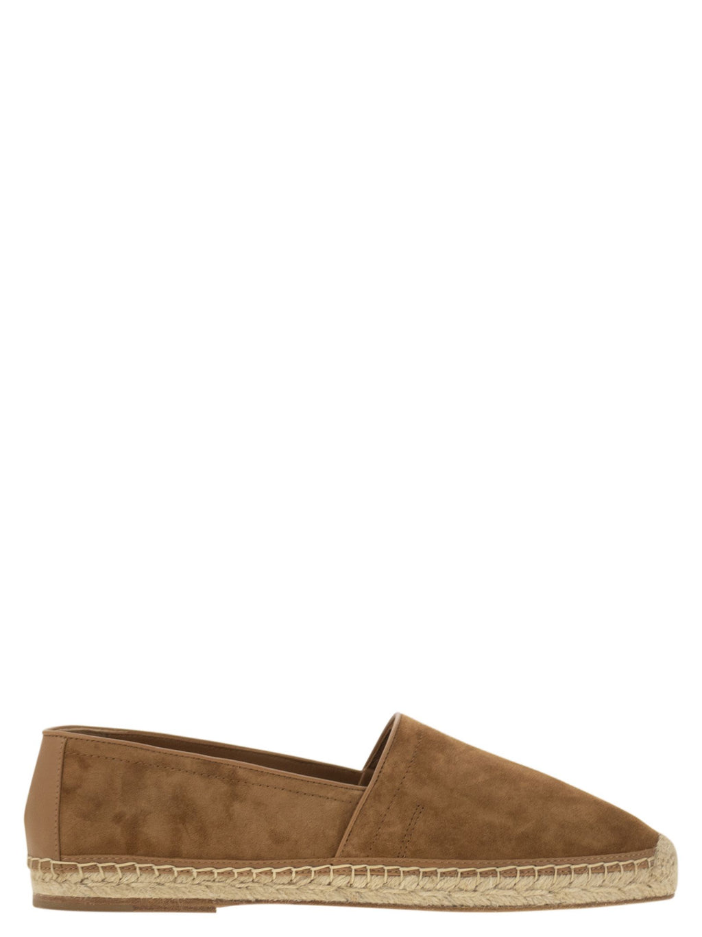 Brunello Cucinelli Men Washed Suede Espadrilles With Beading