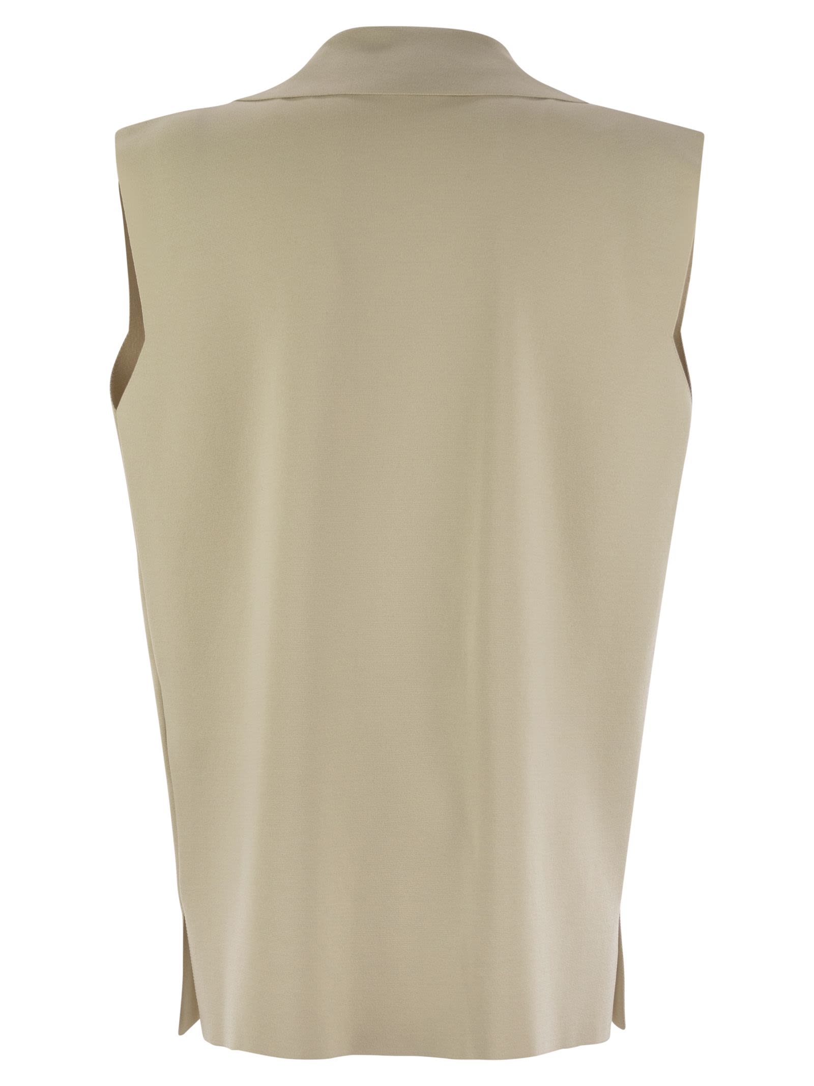 Fay Women Technical Viscose Knitted Vest