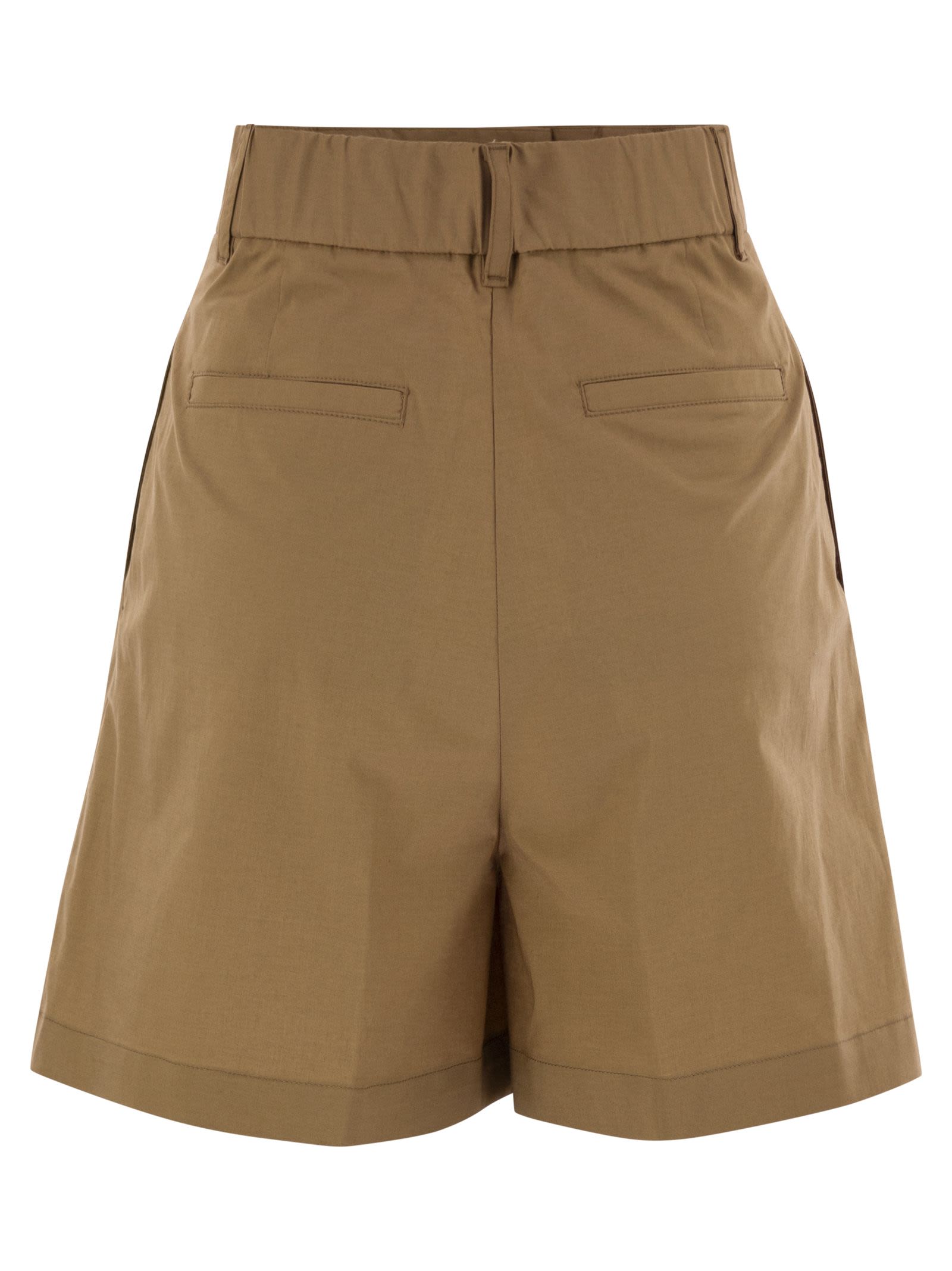 Herno Women Stretch Cotton Bermuda Shorts