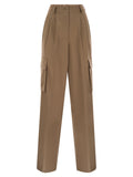 Herno Women Soft Wool Cargo Pants