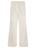 Herno Women Resort Cotton Trousers With Drawstring