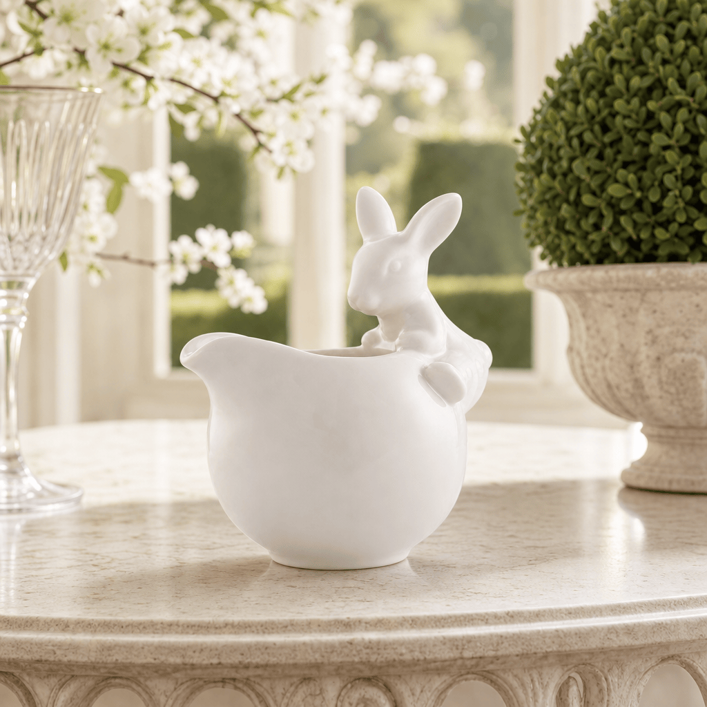 Porcelain Climbing Bunny Creamer