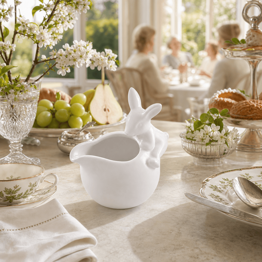 Porcelain Climbing Bunny Creamer