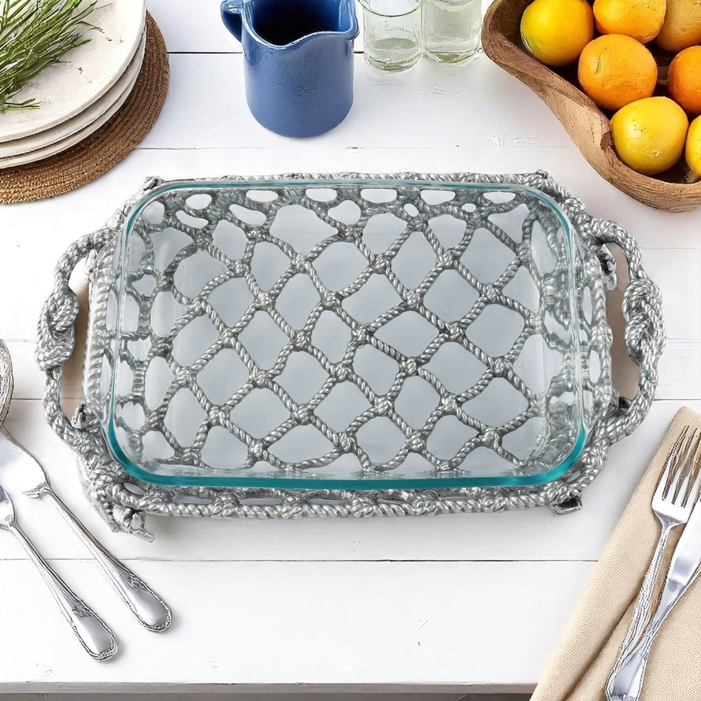 Crab and Net Casserole 3 Quart Holder