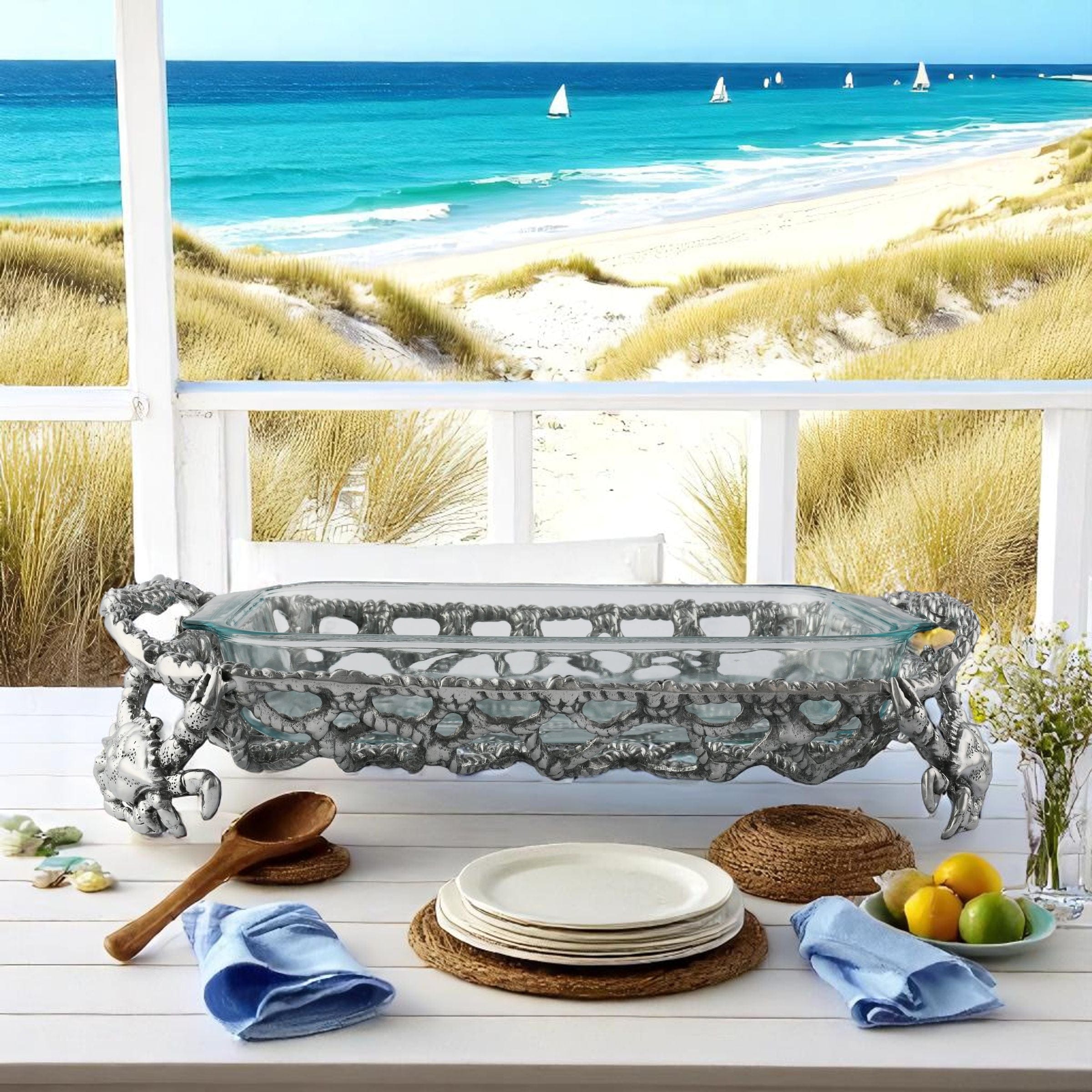 Crab and Net Casserole 3 Quart Holder