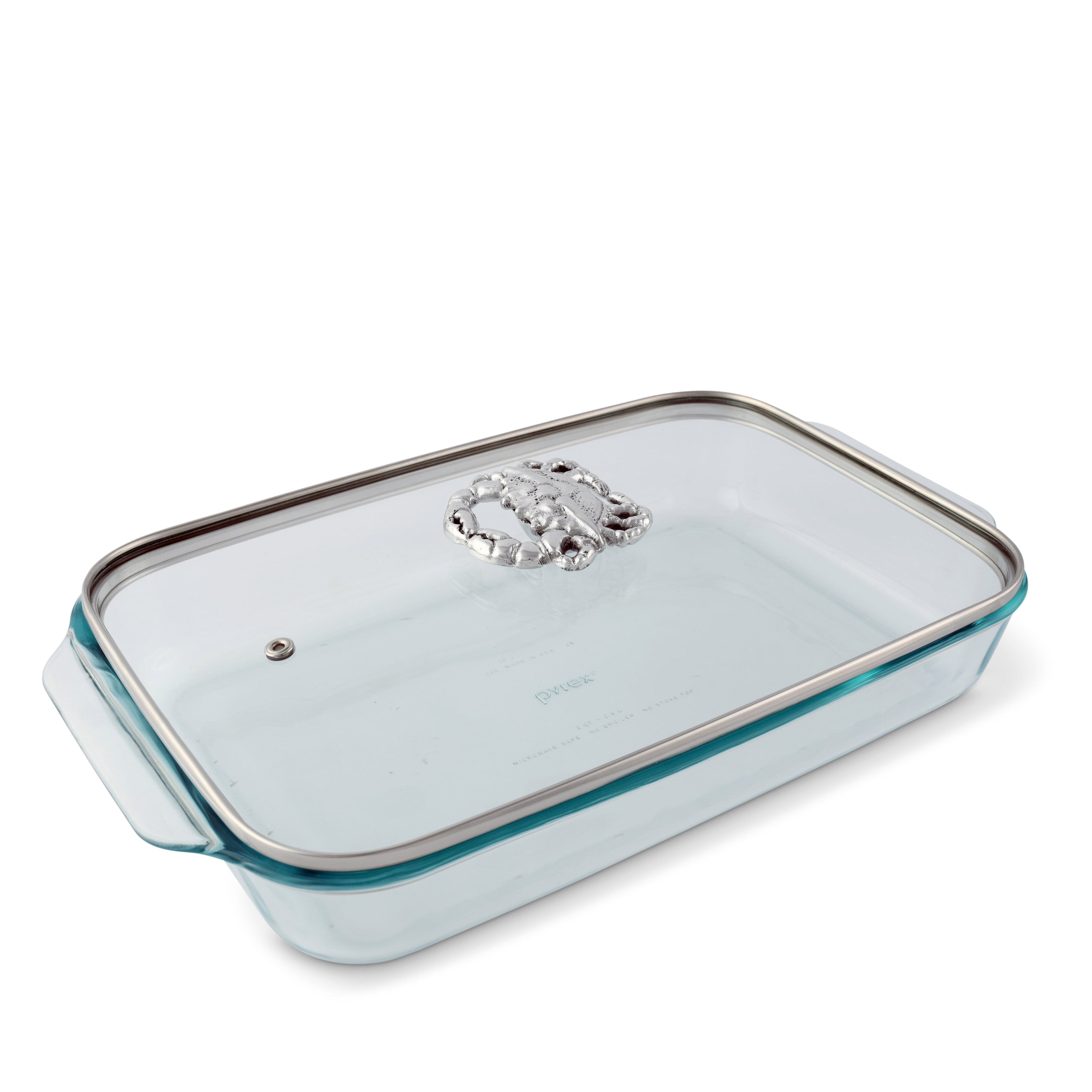 Crab Lid with Pyrex 3 quart Baking Dish