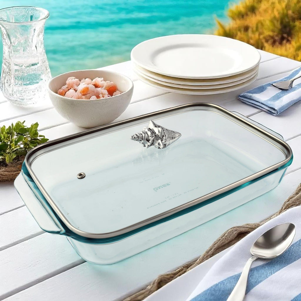 Shell Lid with Pyrex 3 quart Baking Dish