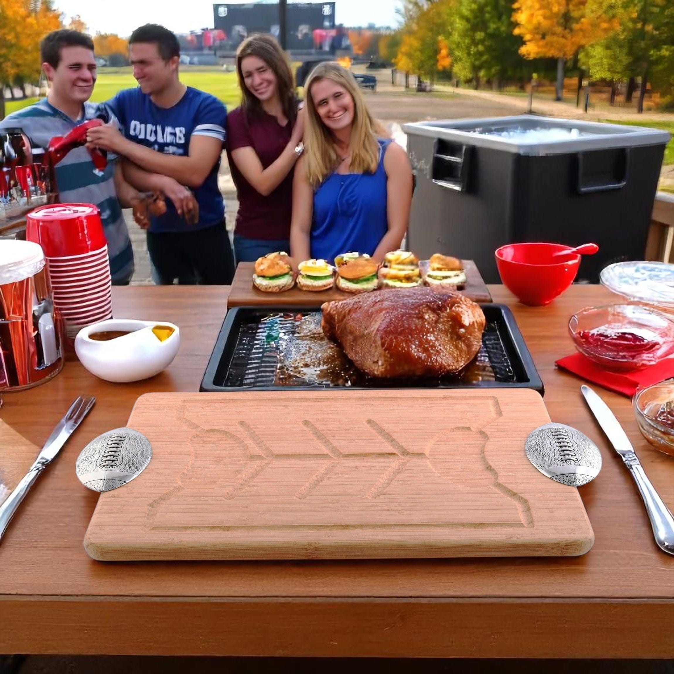 Football Handle Cutting / Cheese Board