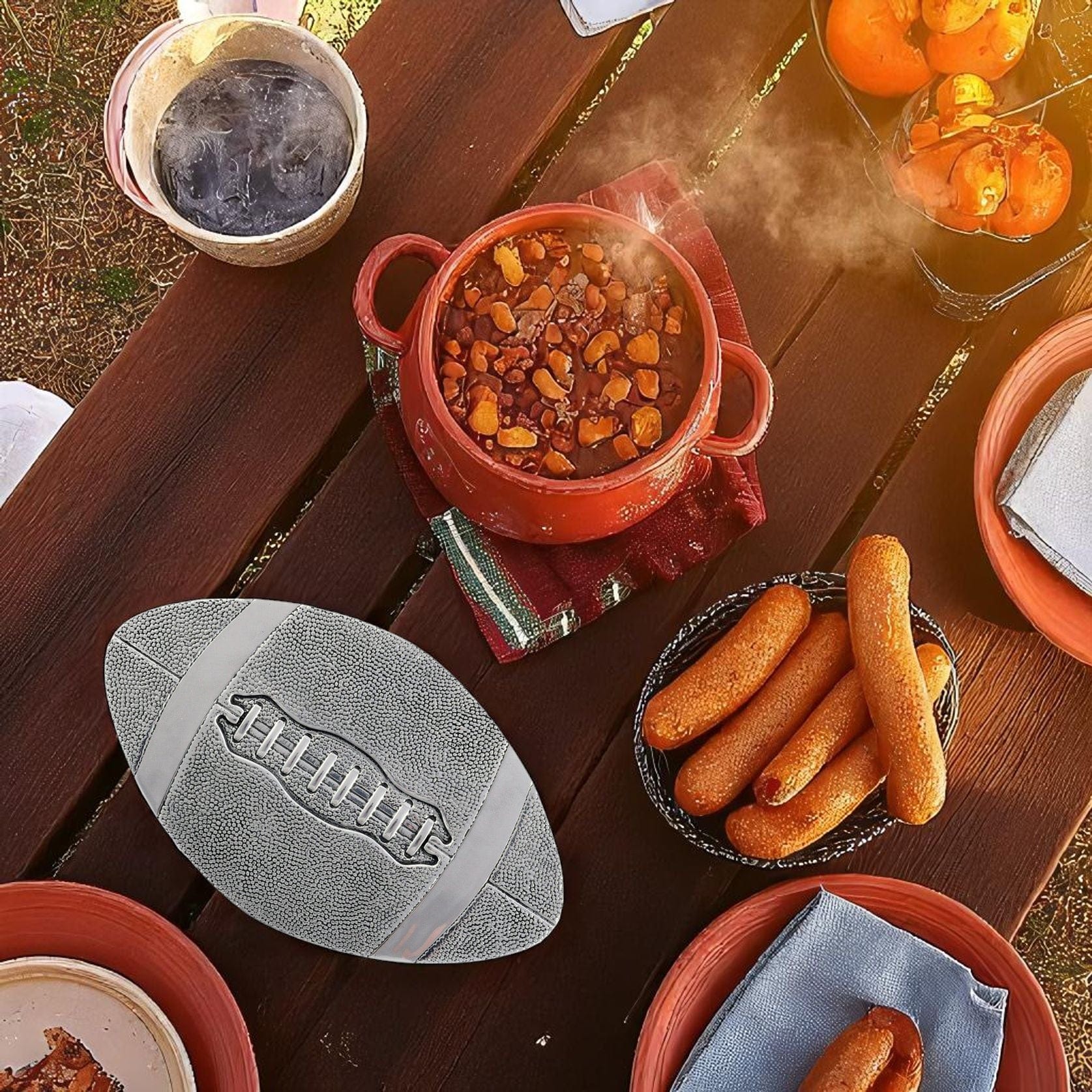 Football Metal Trivet