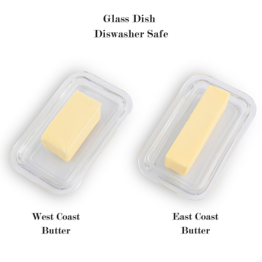 Glass Butter Dish - Cow