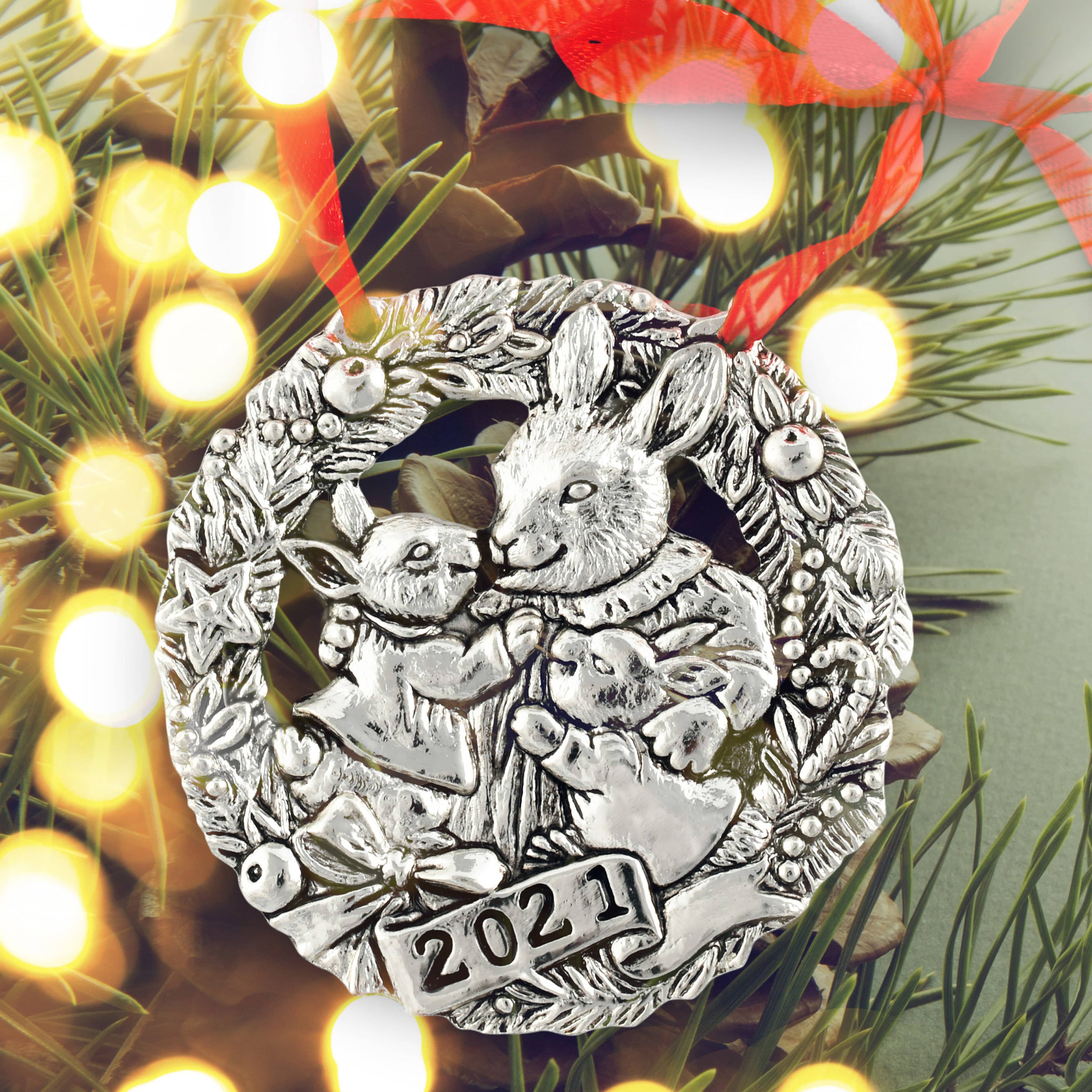 2021 "To Grandma's House we go" Bunny Ornament