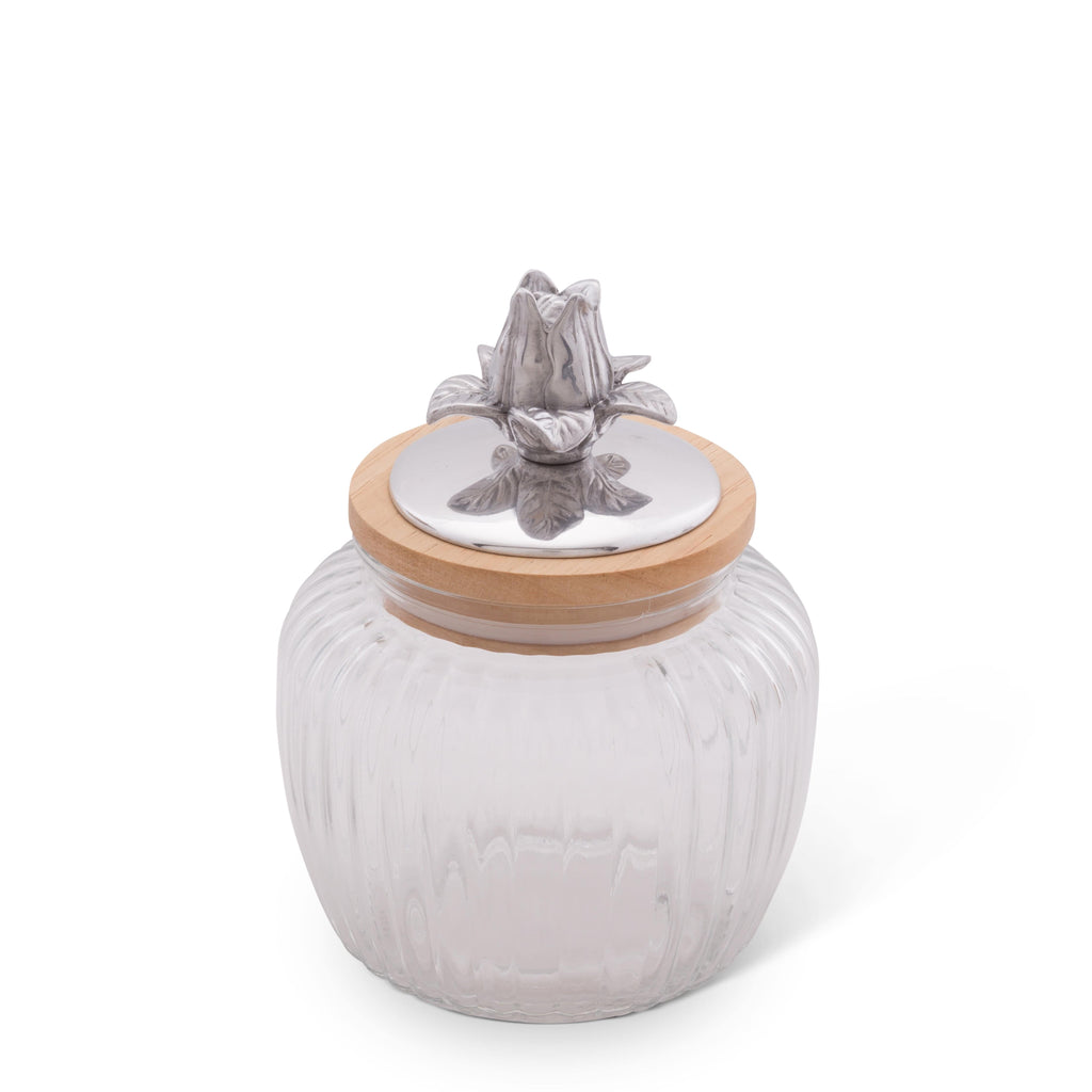 Magnolia Knob Glass Canisters