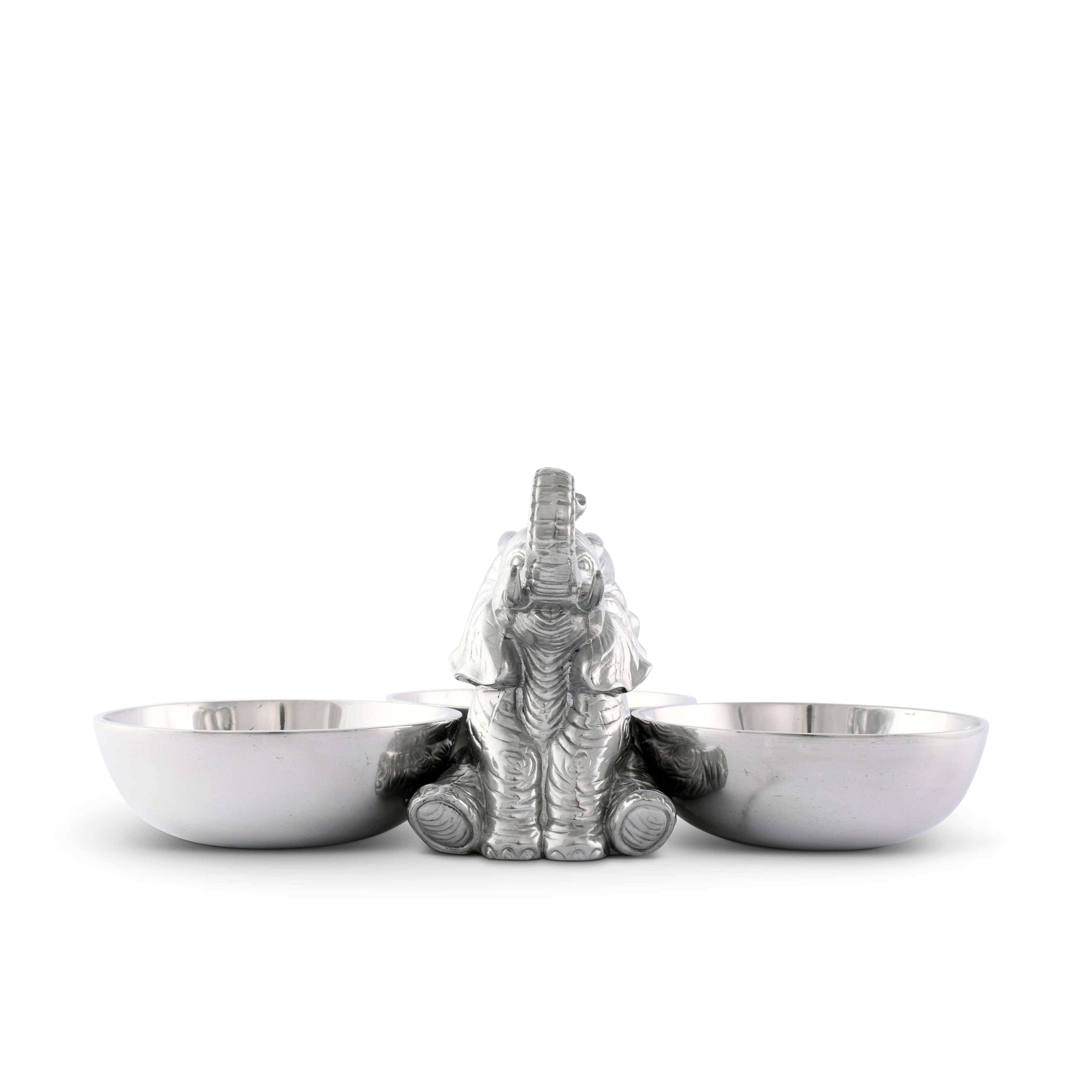 Elephant Three-Bowl Server
