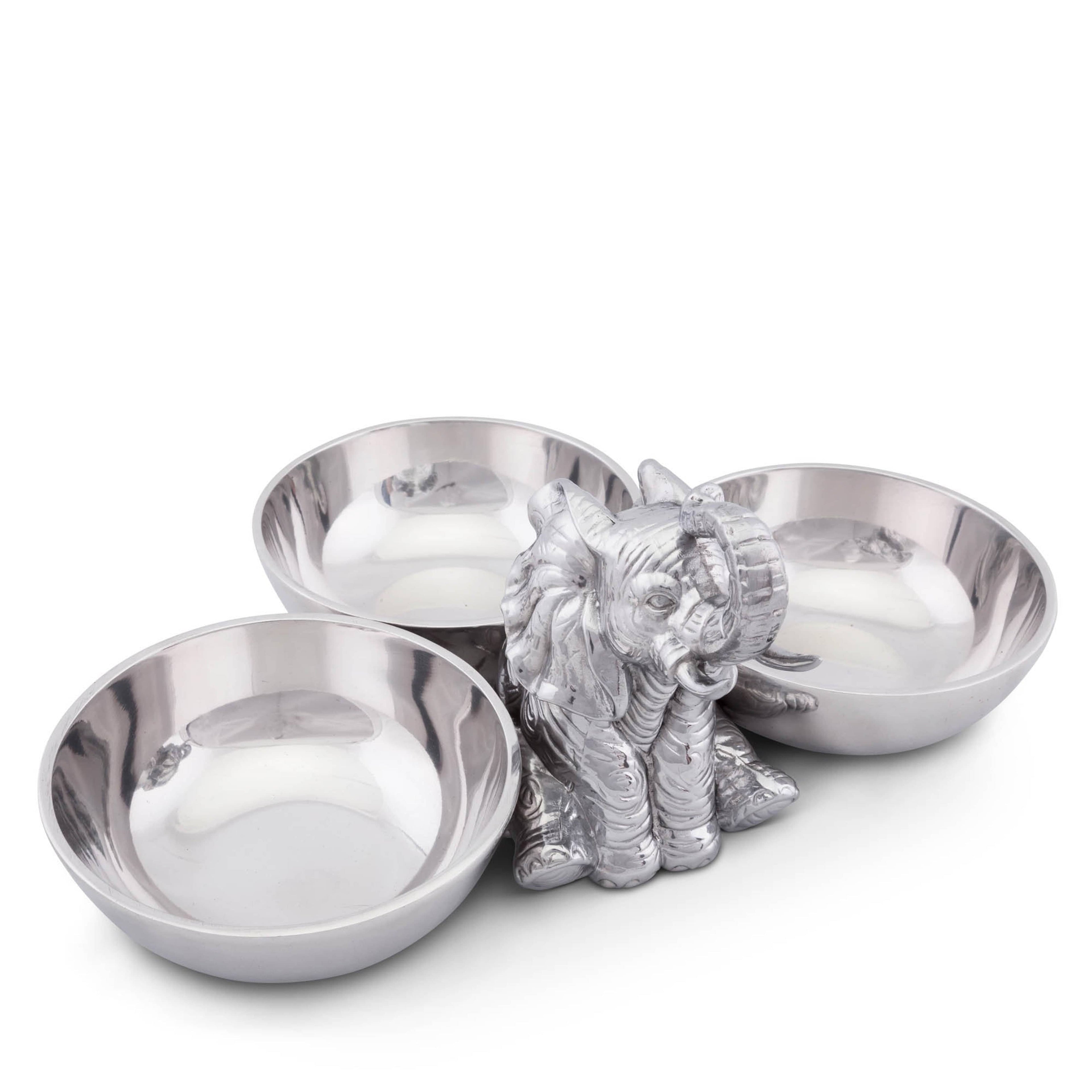 Elephant Three-Bowl Server