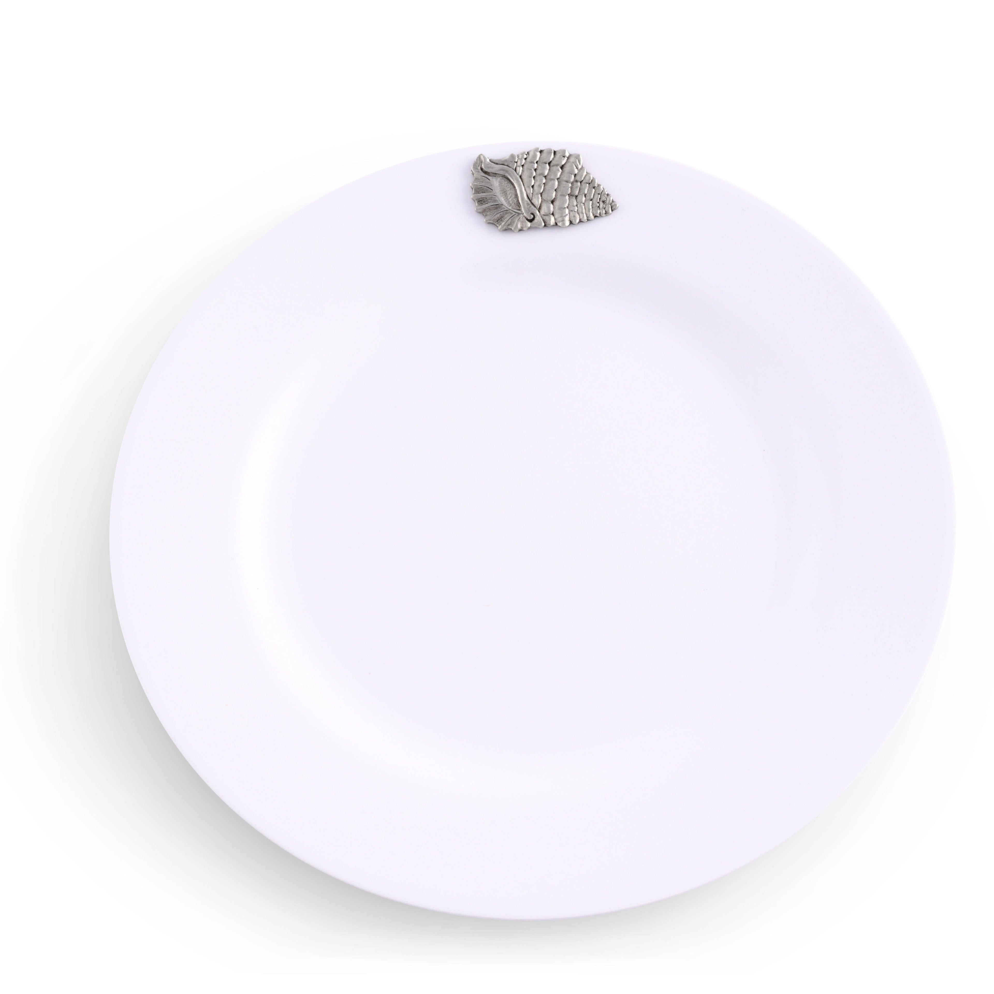 Sea Shell Melamine Lunch Plates - Set of 4