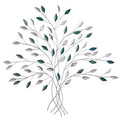 30" x 30" Hand-Painted Metal Tree of Life Wall Art Decor