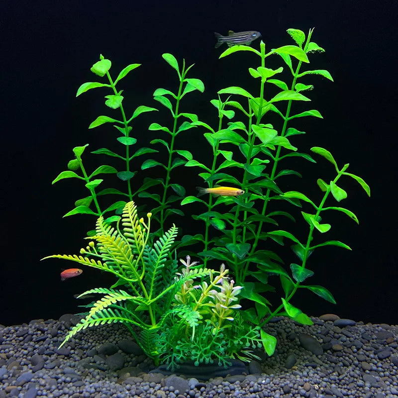 Artificial Aquarium Plants — Plastic Underwater Decorations for Fish Tanks, Realistic Aquarium Decor - PhishStones Products