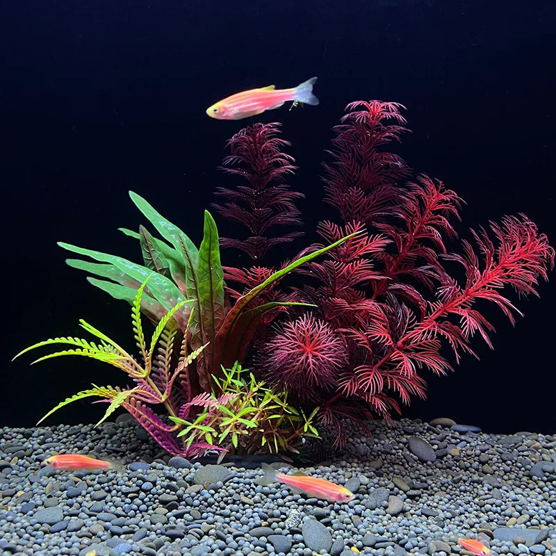 Artificial Aquarium Plants — Plastic Underwater Decorations for Fish Tanks, Realistic Aquarium Decor - PhishStones Products