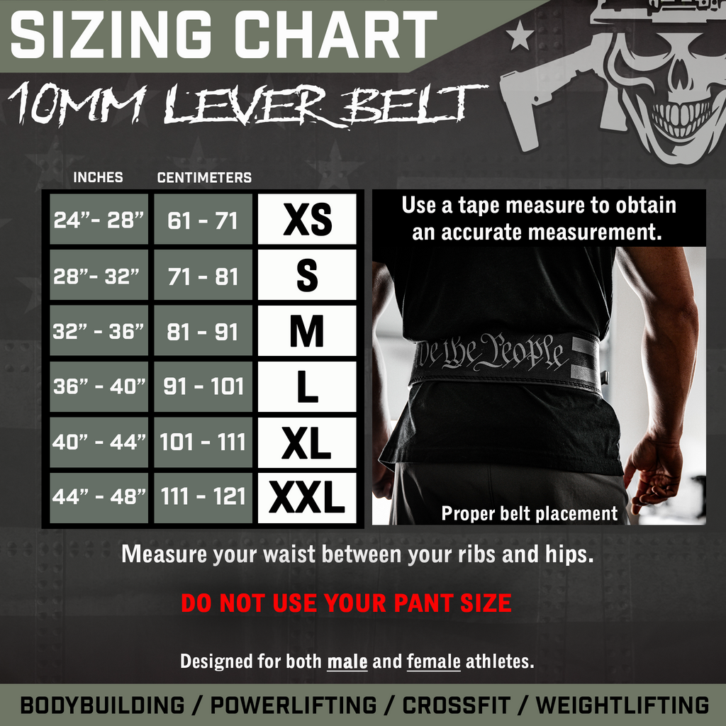 Assault Belt: 10mm Lever Weightlifting Belt - PhishStones Products