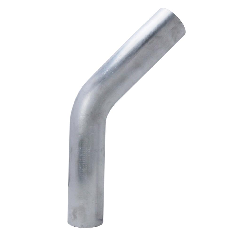 HPS Performance Products HPS 1" OD 45 Degree Bend 6061 Aluminum Elbow Pipe Tubing 16 Gauge w/ 1-1/2" CLR