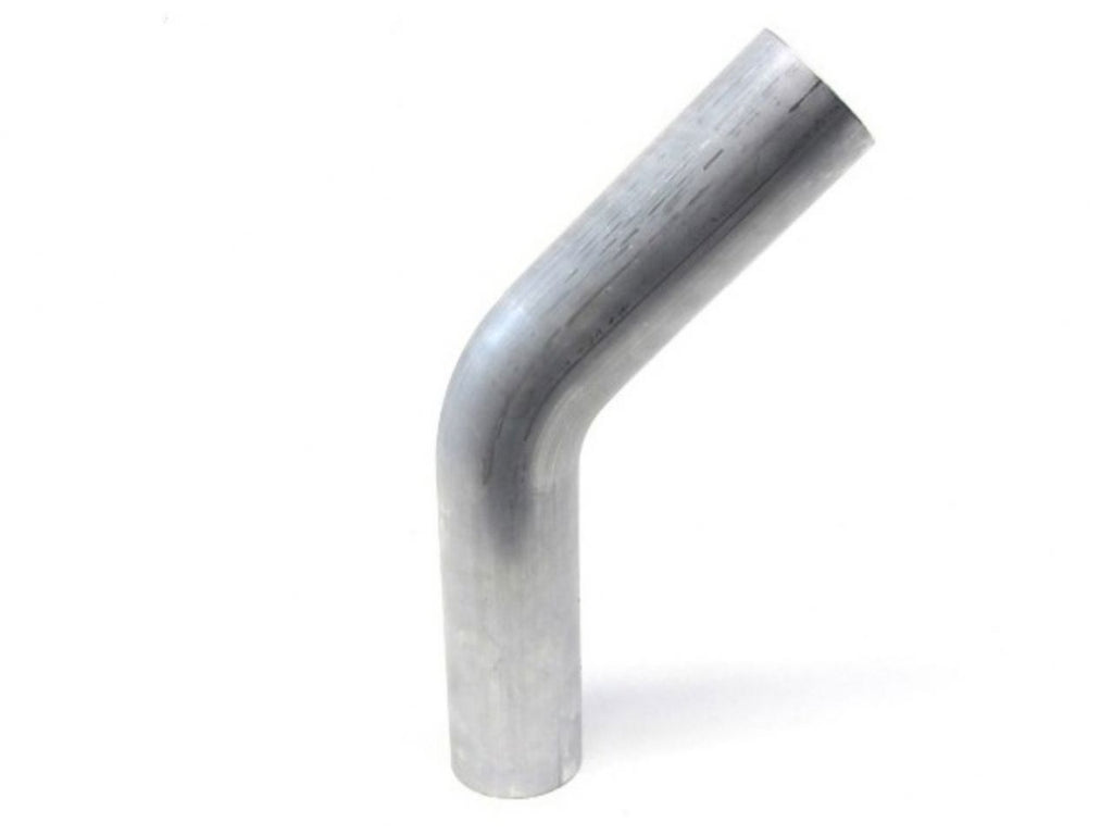 HPS Performance Products HPS 1-1/2" OD 45 Degree Bend 6061 Aluminum Elbow Pipe Tubing 16 Gauge w/ 2" CLR