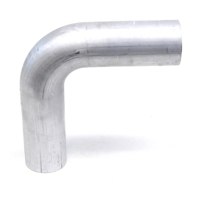 HPS Performance Products HPS 3-1/2" OD 90 Degree Bend 6061 Aluminum Elbow Pipe Tubing 16 Gauge, Mandrel Bent, Mill Finish
