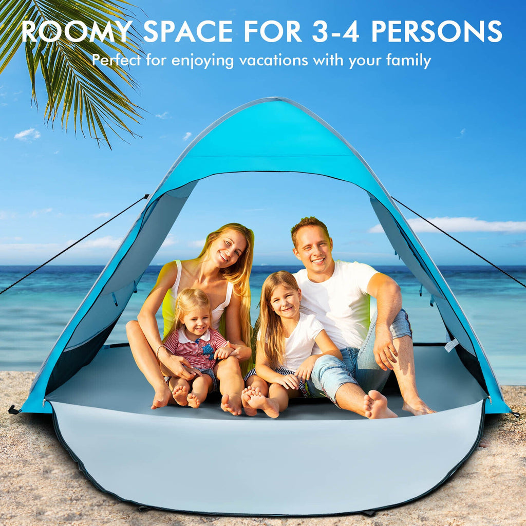 Automatic Pop - up Beach Tent with Carrying Bag - Blue - PhishStones Products