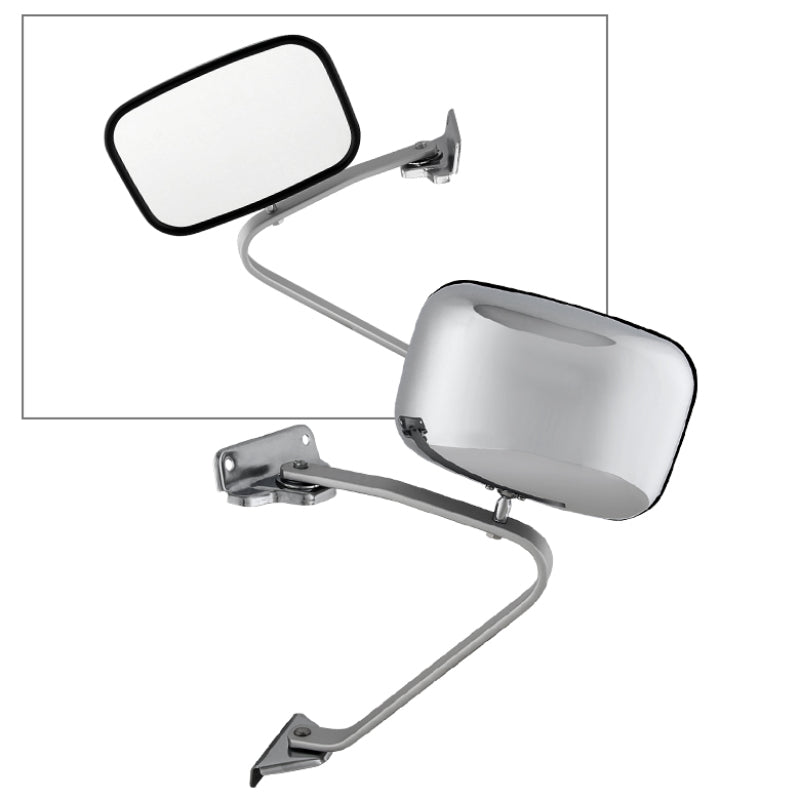 SPYDER Xtune Ford Pickup / Bronco 80-97 OE Mirror Chrome Manual Fit Both Side MIR-15148-120-M-0 9935008
