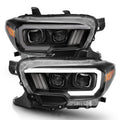 Anzo Toyota Tacoma '16-18 Projector Plank Style Switchback H.L Black Amber