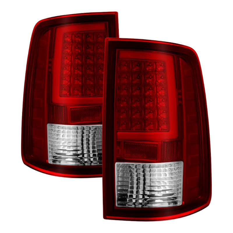 SPYDER xTune Dodge Ram 1500 09-16 LED Tail Lights Incandescent Model Only - Red Clear ALT-ON-DR09-LBLED-RC 5082213