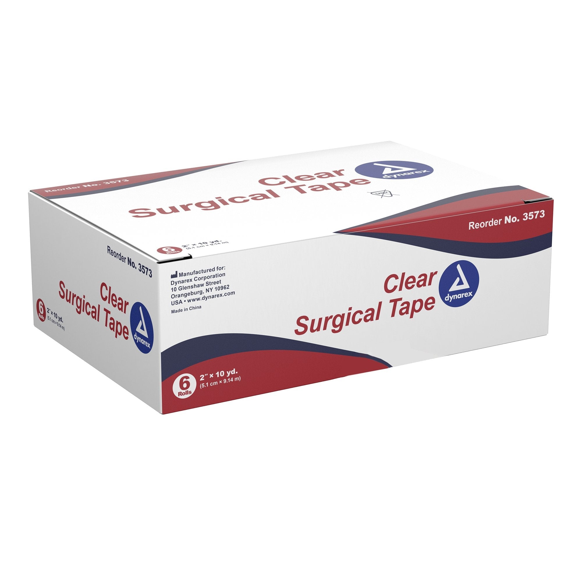 dynarex® Adhesive Medical Tape, 2 Inch x 10 Yard, Transparent 3573