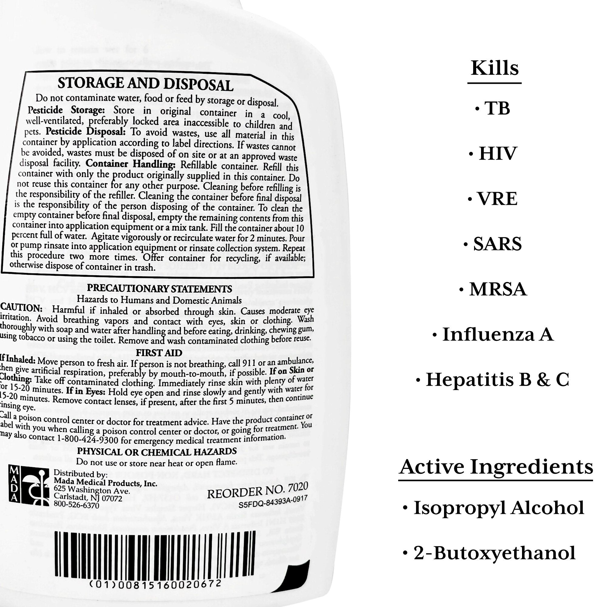 MadaCide FD Germicidal Solution 7020