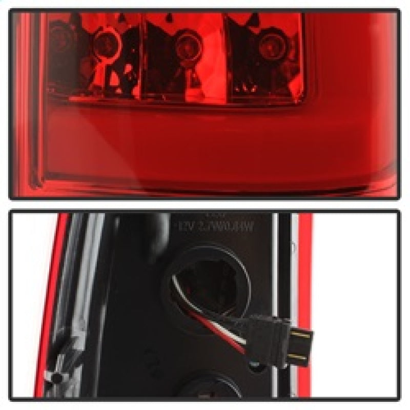 SPYDER xTune Chevy Silverado 1500/2500/3500 99-02 / Version 3 Tail Lights Red Clear ALT-ON-CS99V3-LBLED-RC 9038792