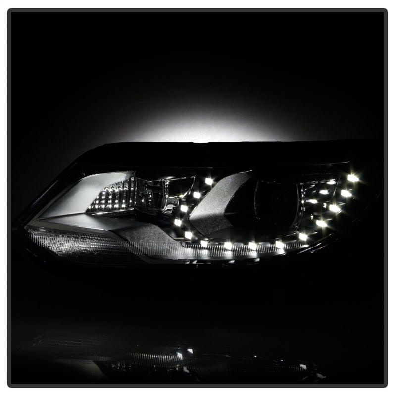 SPYDER VW Tiguan 12-17 LED/DRL Projector Headlights Chrome PRO-JH-VWT12-LED-C 9948527
