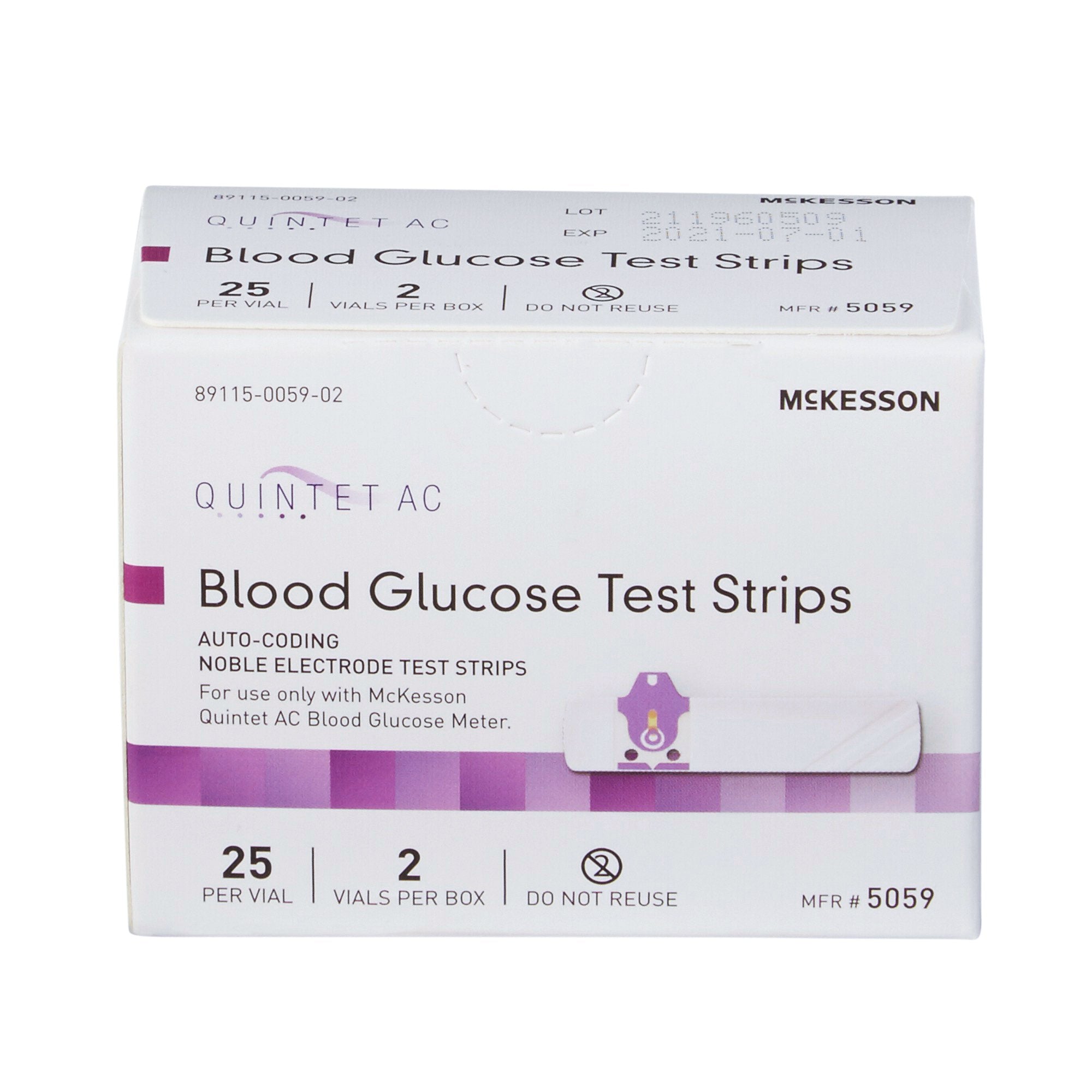 Quintet AC® Blood Glucose Test Strips 5059