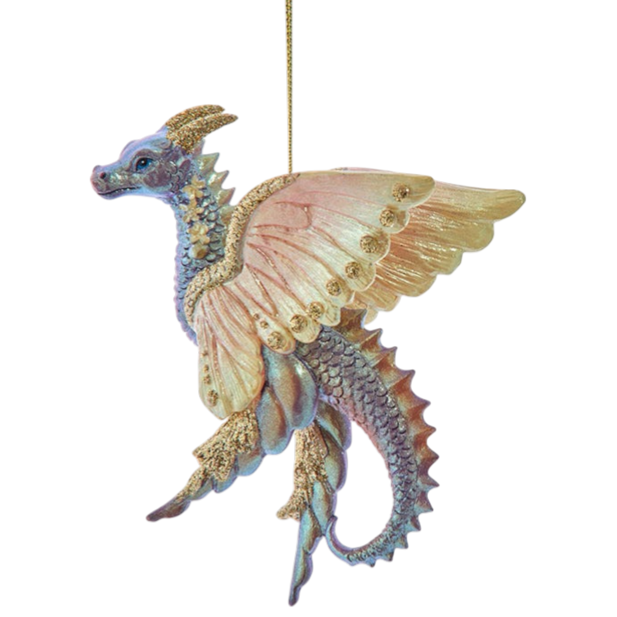 Pearlescent Pink and Copper Dragon