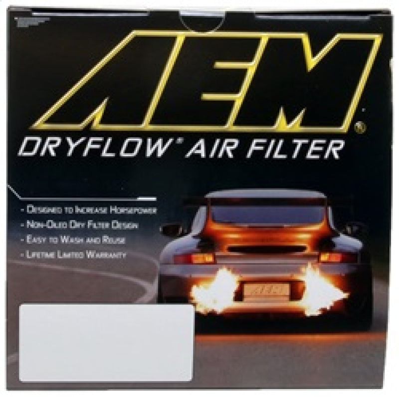 AEM Induction AEM DryFlow Air Filter - Round 2.75in ID x 6.25in OD x 8.25in H fits 2007-2014 Ford/Volvo AE-20993