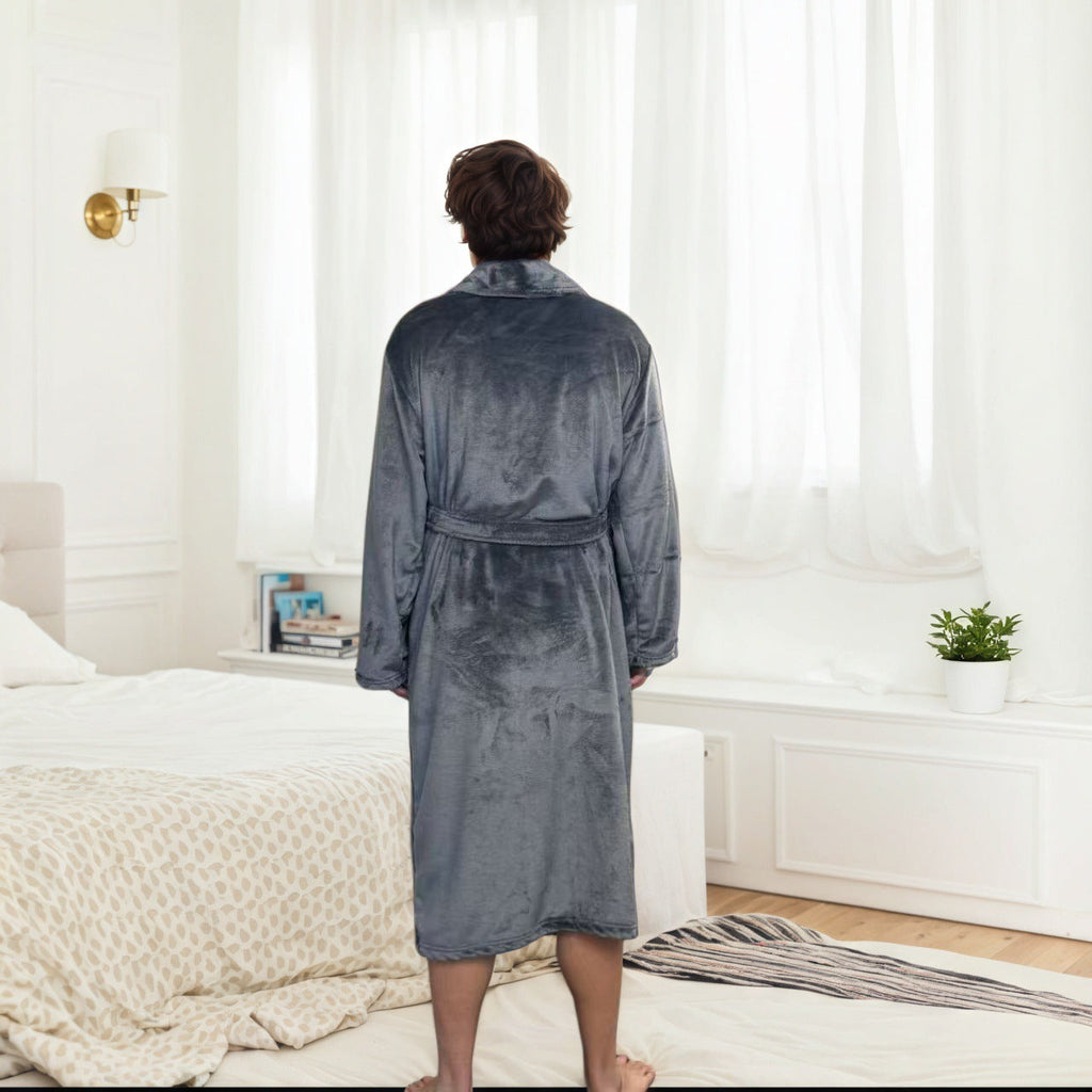 Couple Bathrobe Long Pajamas Homewear