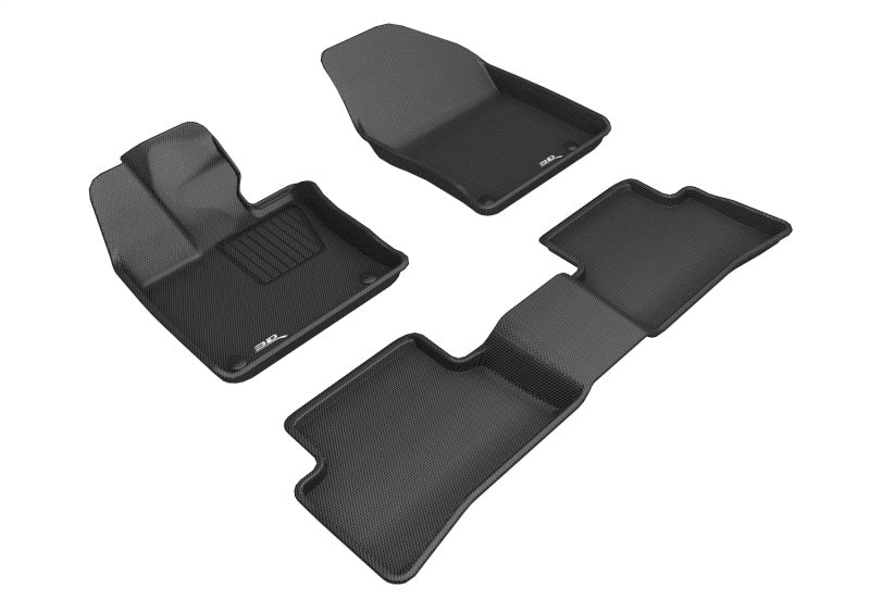 3D MAXpider 2019-2020 Lexus UX Kagu 1st  & 2nd Row Floormat - Black L1LX06601509