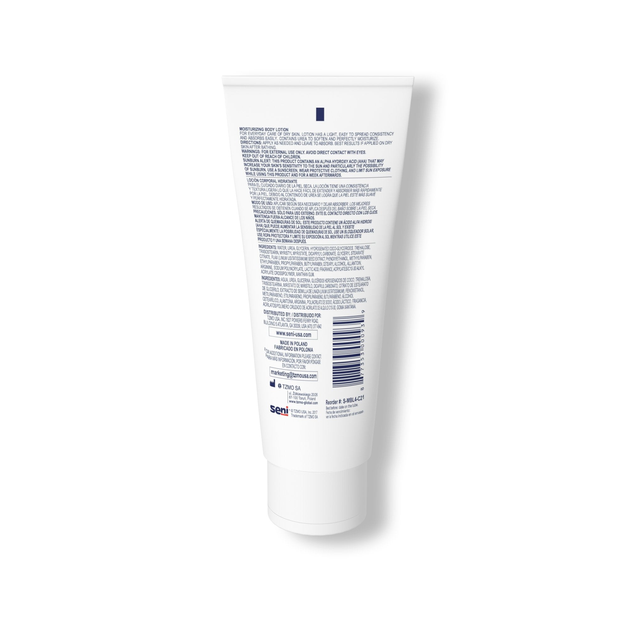 Seni® Care Moisturizing Body Lotion, 4-ounce tube S-MBL4-C21