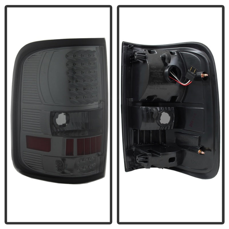 SPYDER Xtune Ford F150 Styleside 04-08 (Not Fit Heritage & SVT) LED Tail Lights Smoke ALT-ON-FF15004-LED-SM 5012920
