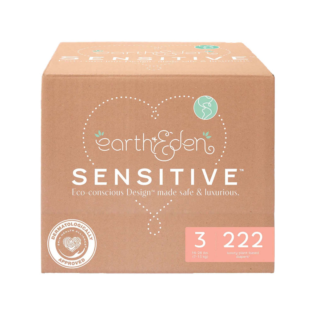 Earth & Eden Sensitive™ Baby Diapers, Size 3 for Babies Weighing 16 – 28 lbs. 10008047