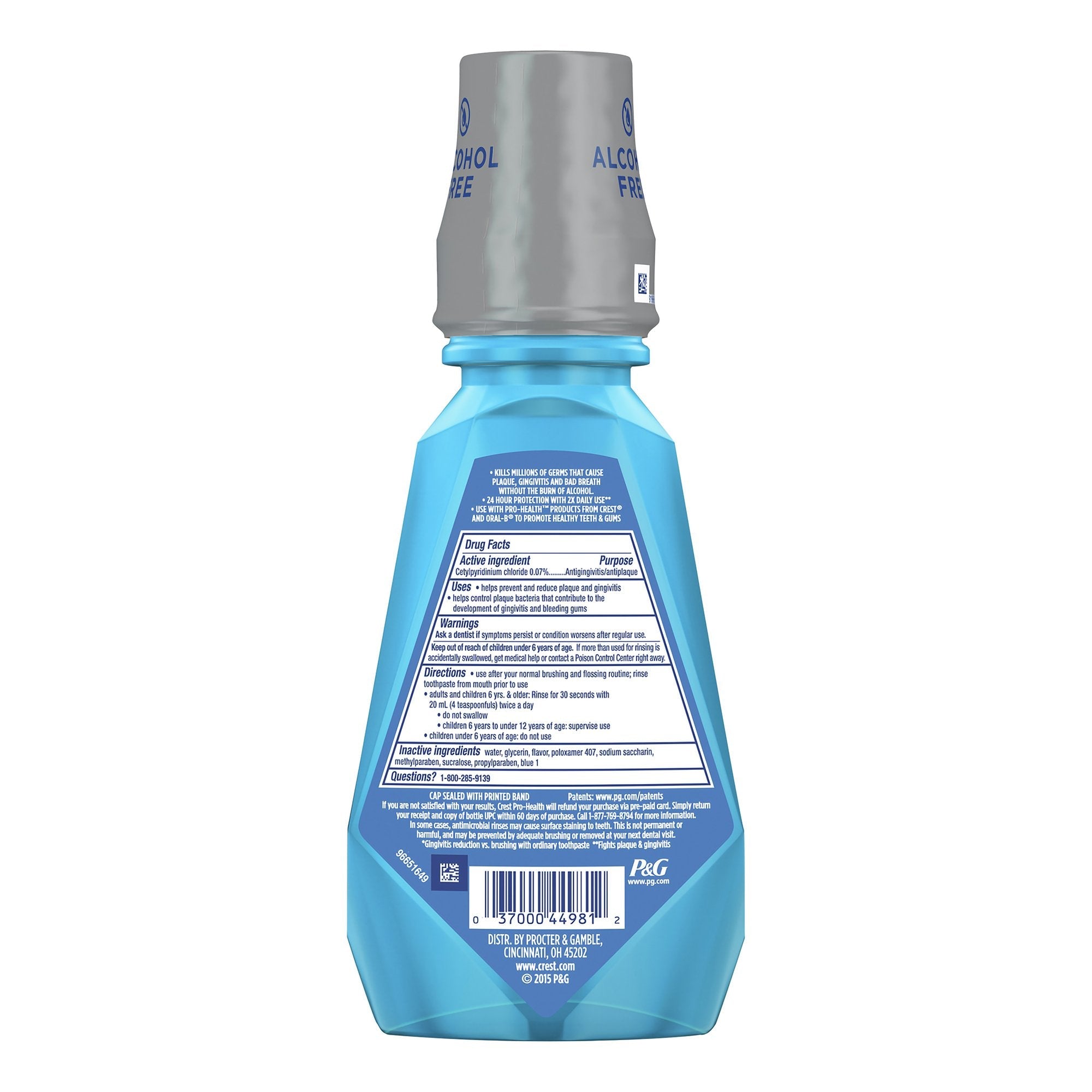 Crest® Pro-Health™ Multi-Protection Antigingivitis/Antiplaque Oral Rinse, Mint 00037000981800