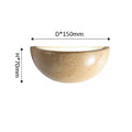 Retro Yellow Cave Stone Bedroom Bedside Lamp Semicircle Living Room Corridor Wall Lamp