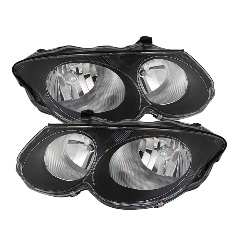 SPYDER Xtune Chrysler 300M 1999-2004 (Not Hid Model) Crystal Headlights Black HD-JH-CHR300M99-BK 9024771