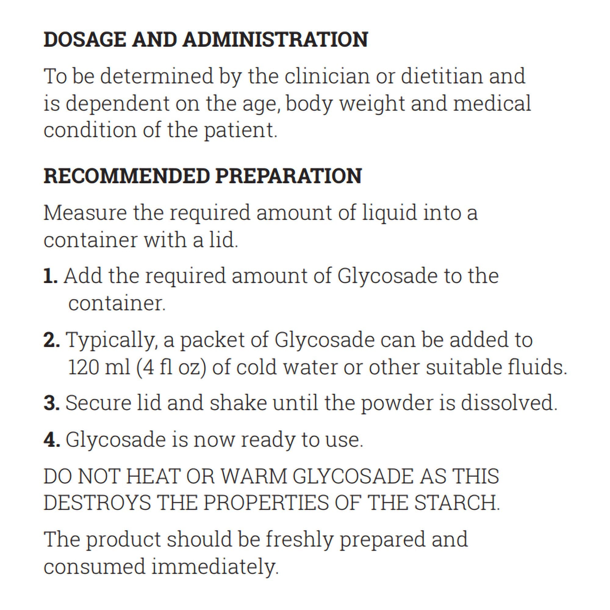 Glycosade® High Amylopectin Cornstarch for Dietary Management of Hepatic GSD 812539021346