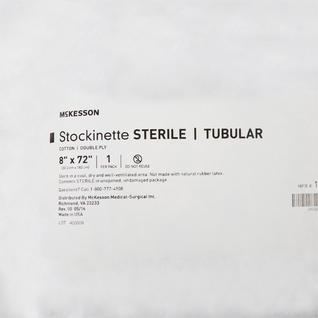 McKesson Beige Cotton Tubular Stockinette, 8 x 72 Inch 16-3D-872