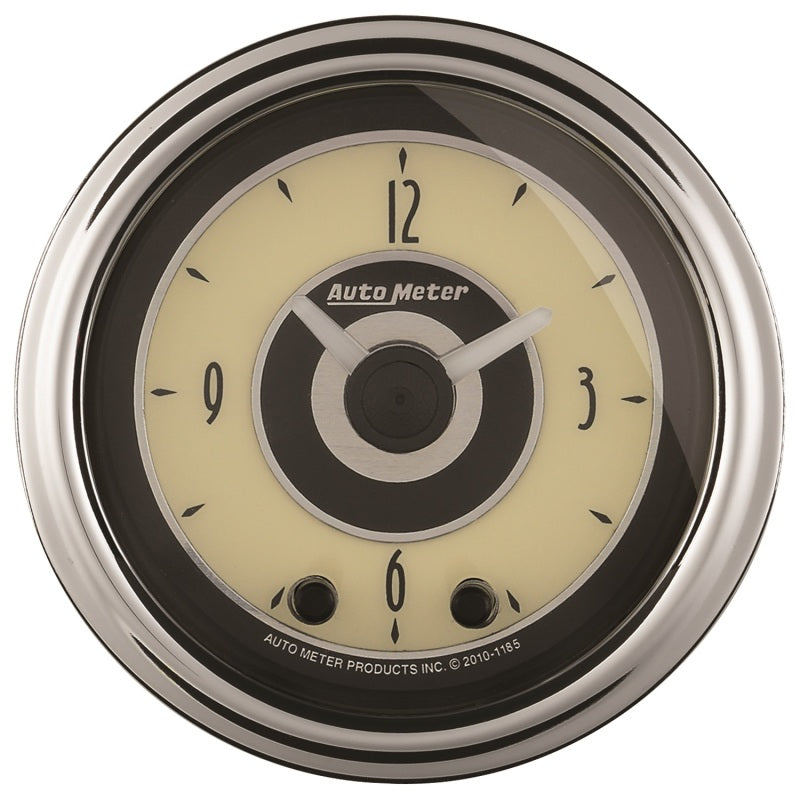 AutoMeter Gauge Clock 2-1/16in. 12HR Analog Cruiser Ad 1184