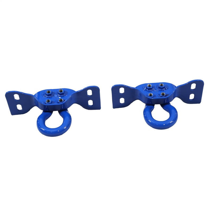 Ford Racing 17-22 Super Duty Tow Hooks - Blue (Pair) M-18954-SDB