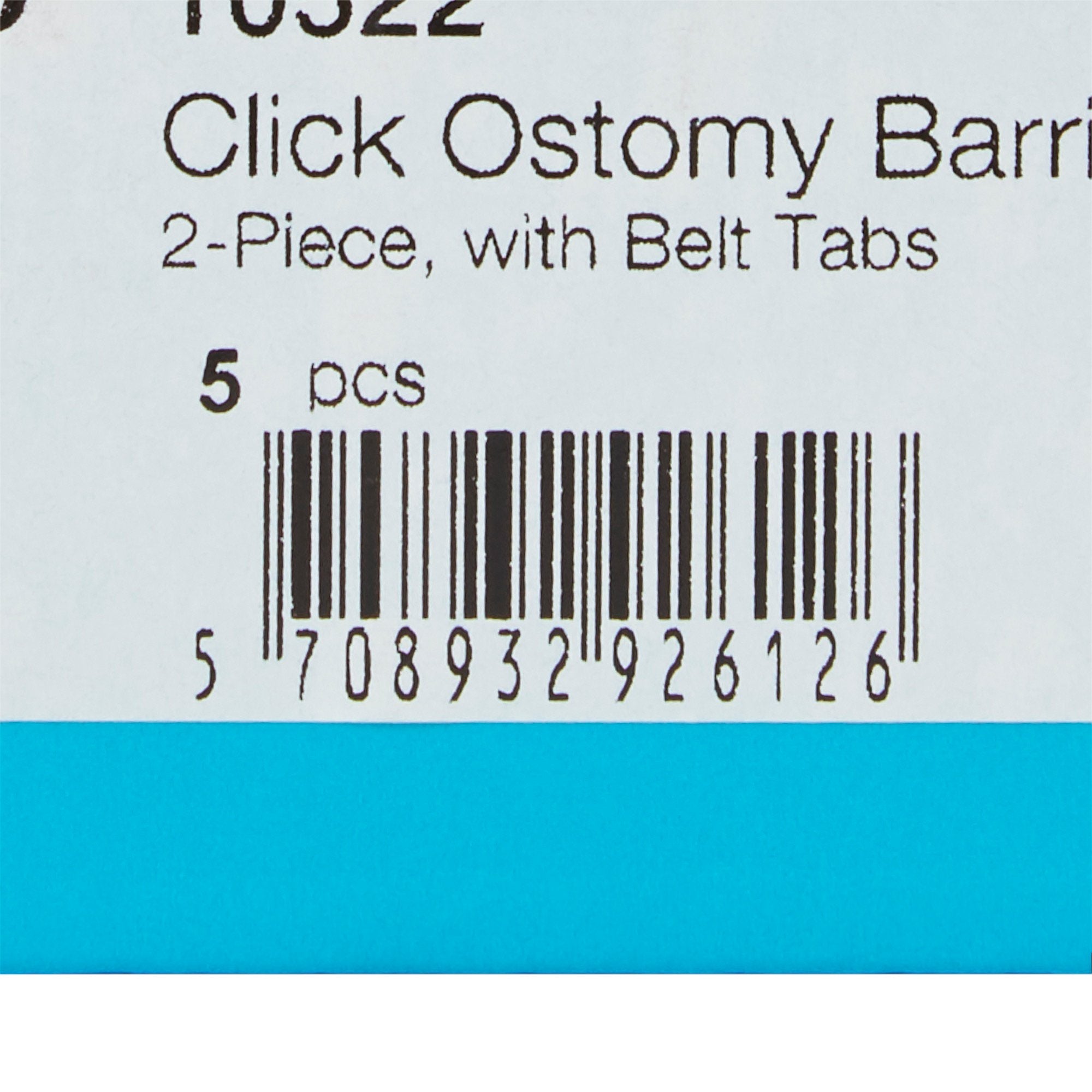 SenSura® Mio Click Ostomy Barrier, Trim to Fit 10 – 55 mm, Blue Match 10522